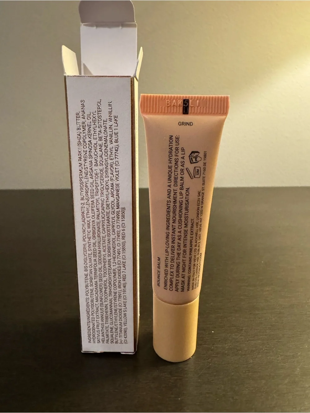 Vieve Bounce Balm Nourishing Lip Balm Grind 10 ml .33 oz Full Size NIB